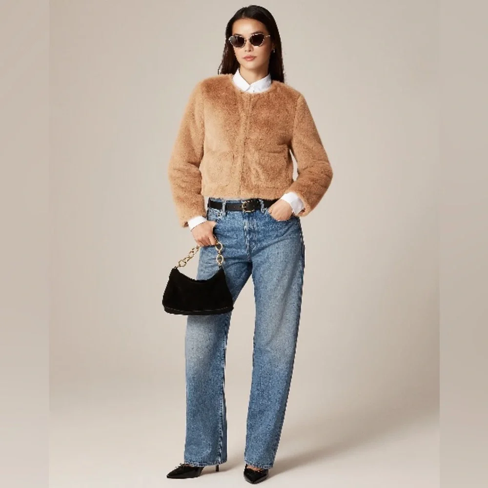 J.Crew Faux-fur lady jacket CP691